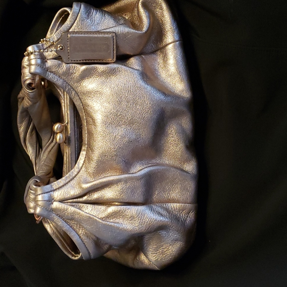 Rare coach rose gold handbag - Picture 1 of 10